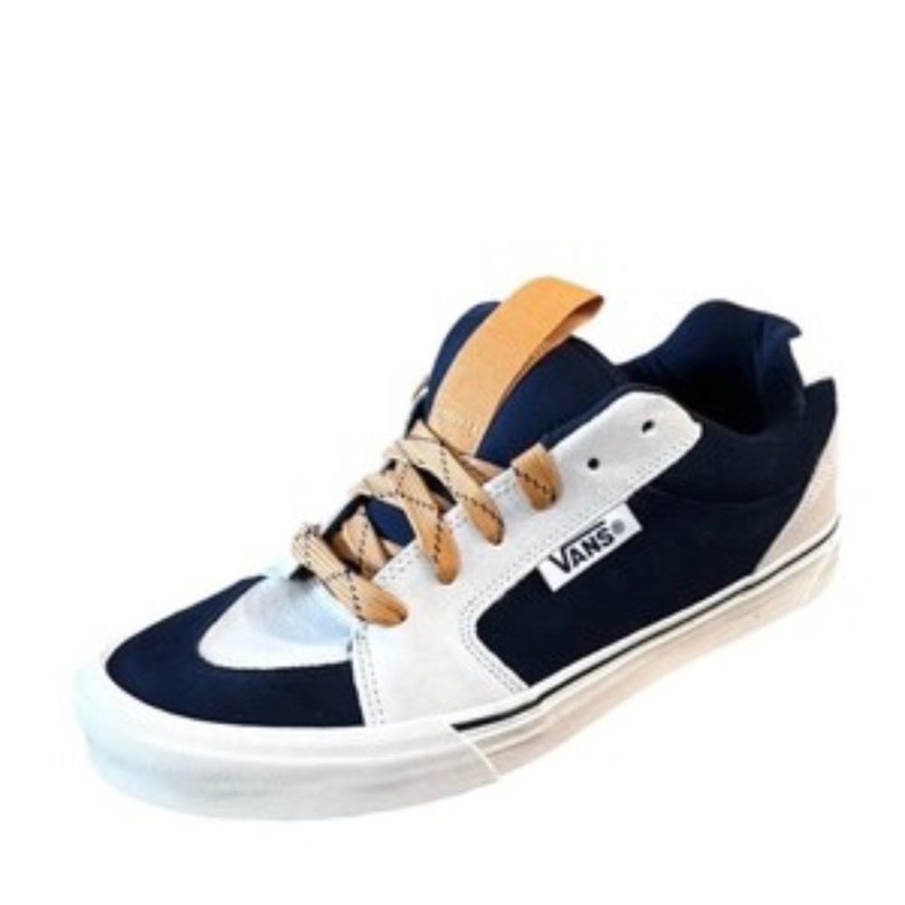 Vans Mens Chukka Push Shoes‎ Size 10 Blue Tan White New